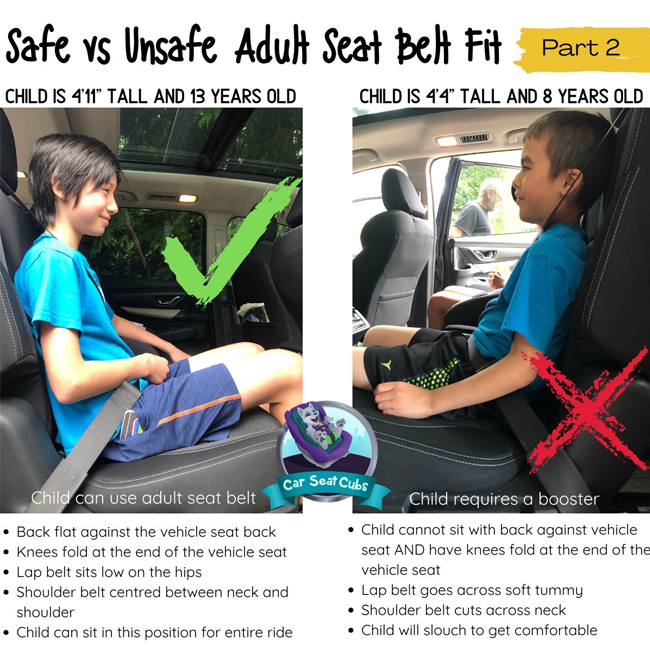 At what age do you outlet not need a booster seat